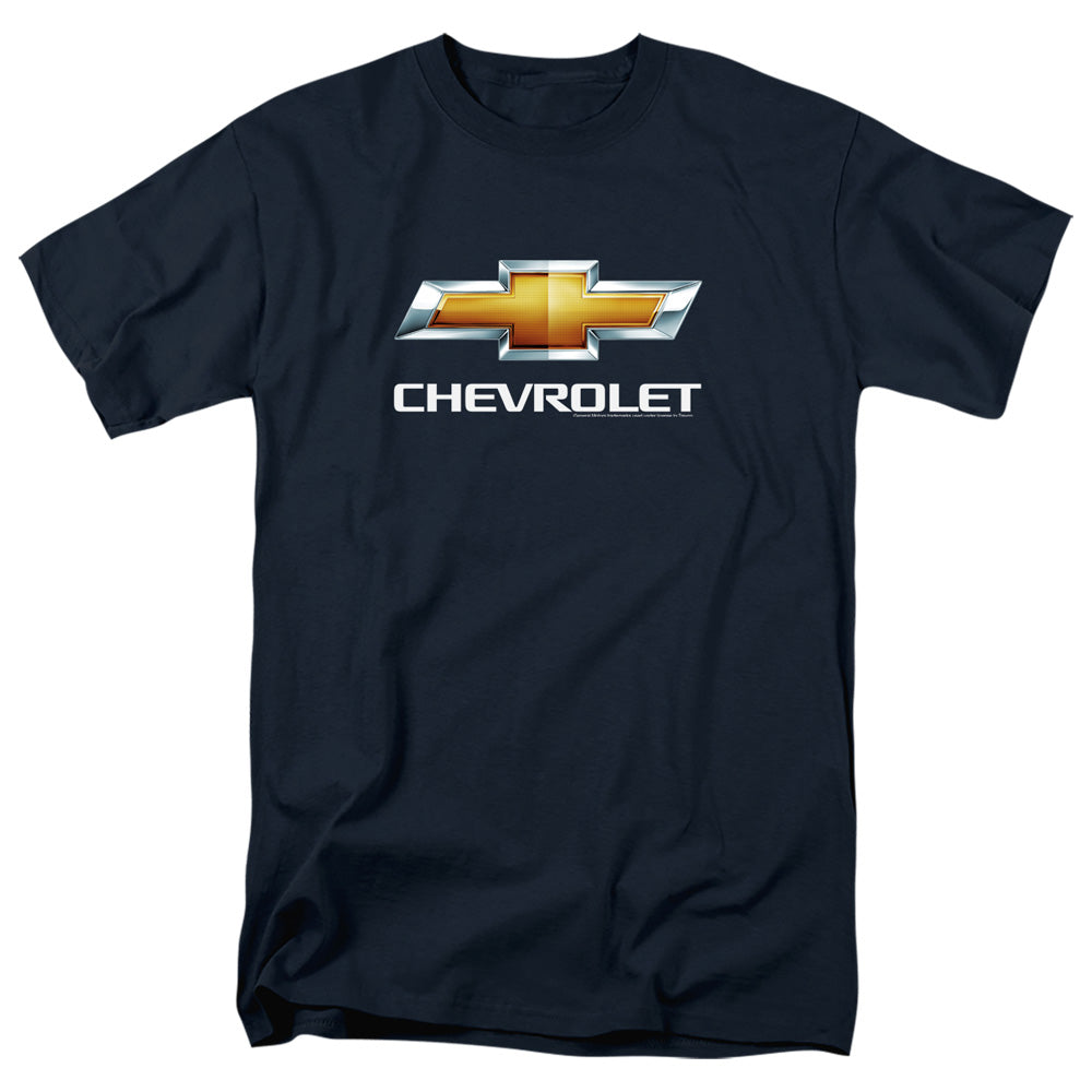 Chevrolets Chevy Bowtie Stacked Mens T Shirt Navy Officially Licensed