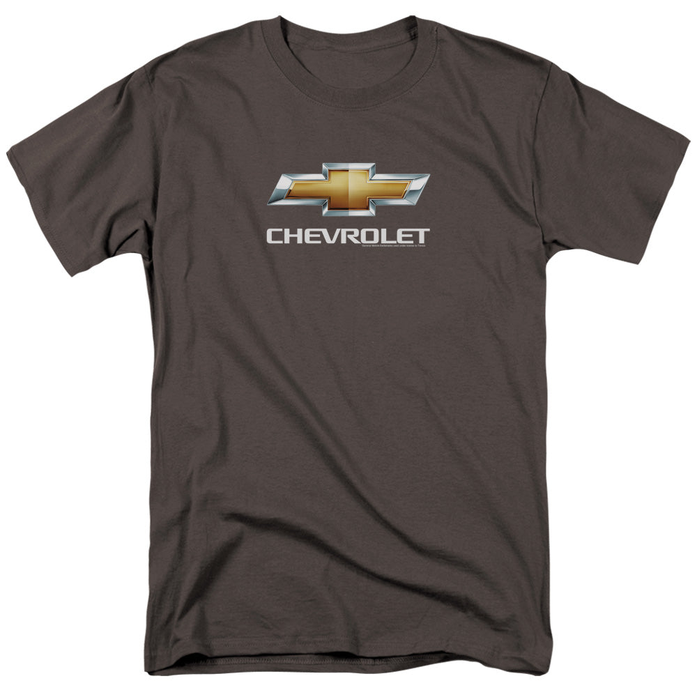 Chevrolets Chevy Bowtie Stacked Mens T Shirt Charcoal Officially Licensed