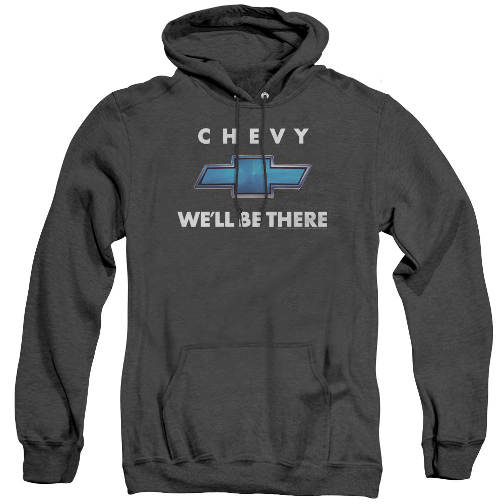 Chevrolet Well Be There Heather Mens Hoodie Black Officially Licensed
