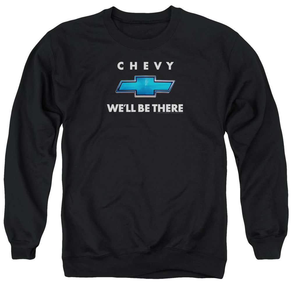 Chevrolet Well Be There Mens Crewneck Sweatshirt Black Officially Licensed