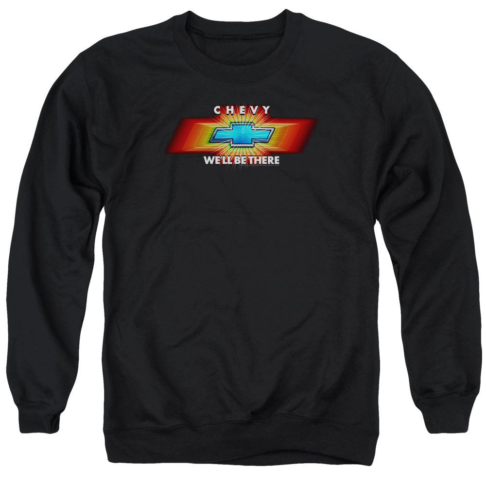 Chevrolet Chevy Well Be There Tv Spot Mens Crewneck Sweatshirt Black Officially Licensed