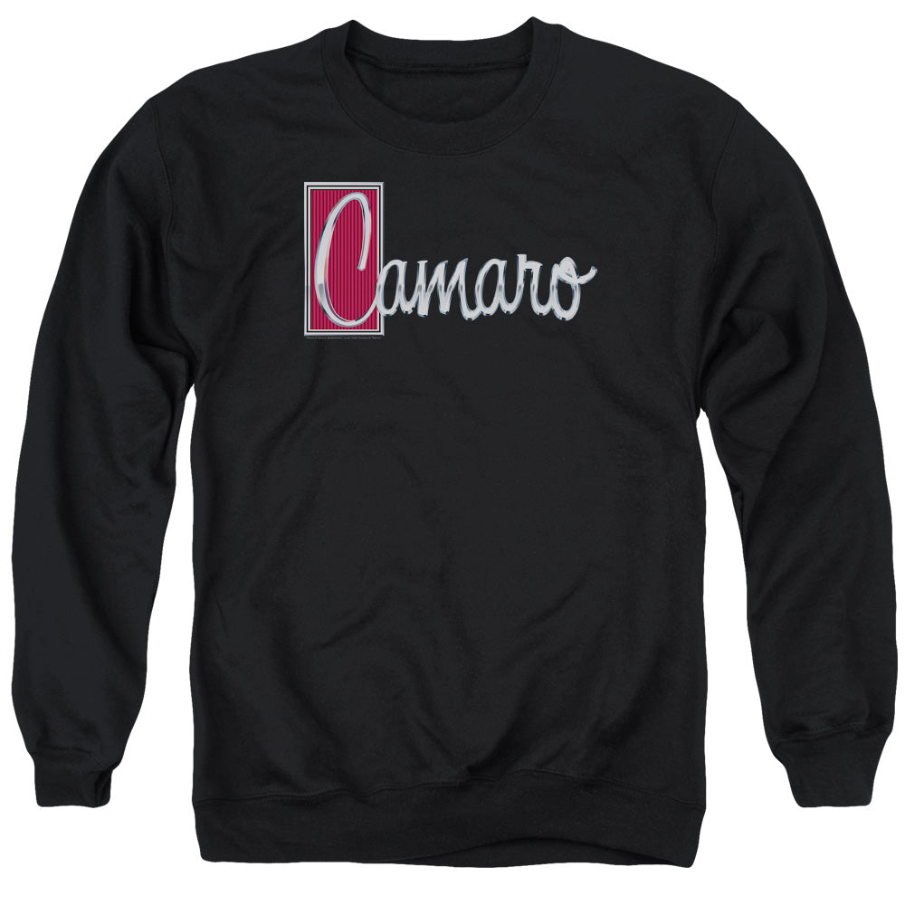 Chevrolet Chrome Script Mens Crewneck Sweatshirt Black Officially Licensed