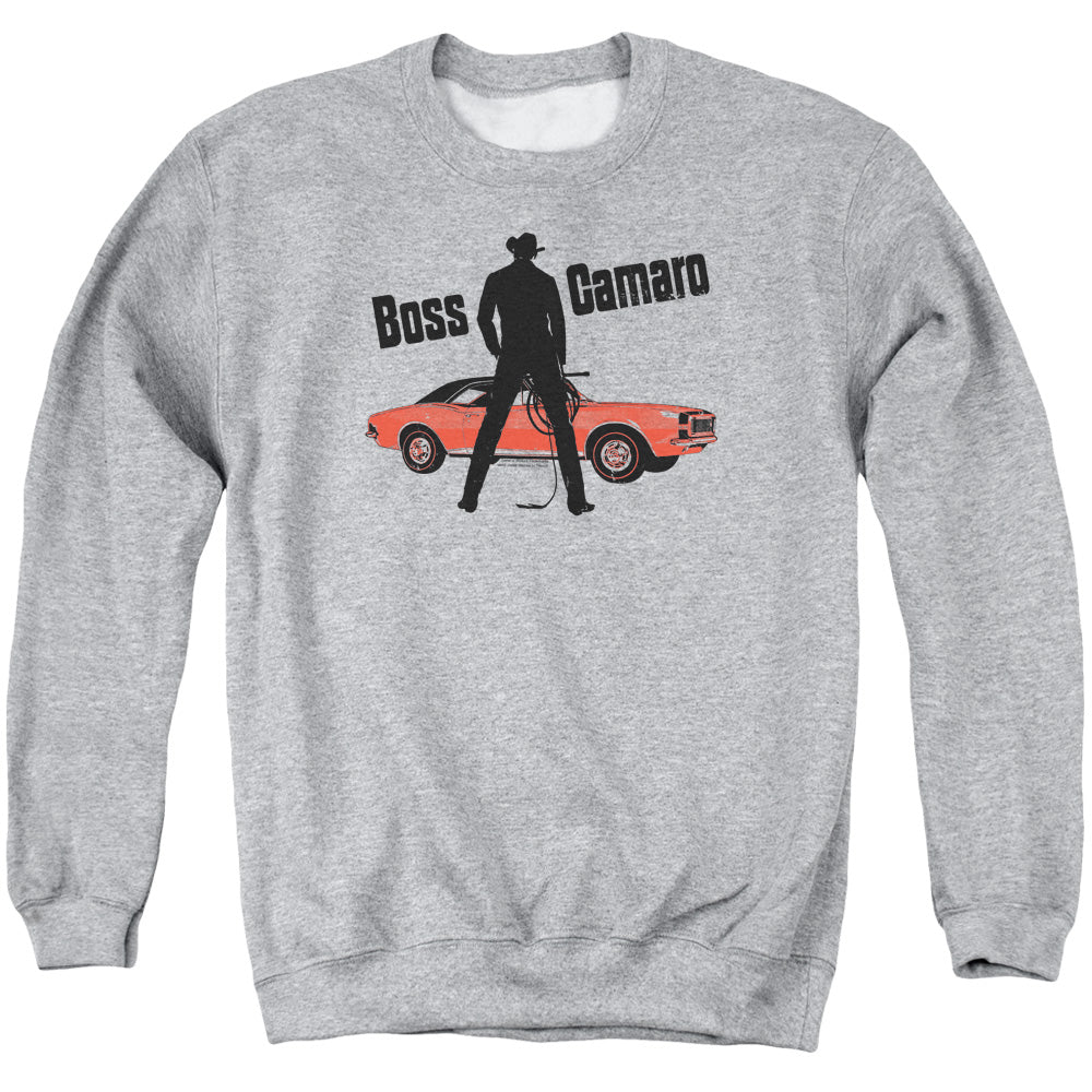 Chevrolet Boss Mens Crewneck Sweatshirt Athletic Heather Officially Licensed