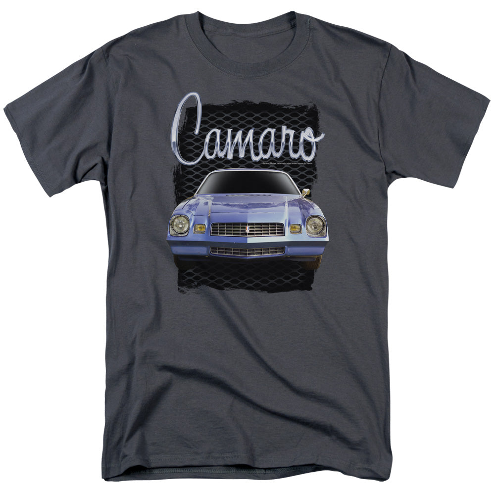 Chevrolet Yellow Camaro Mens T Shirt Charcoal Officially Licensed