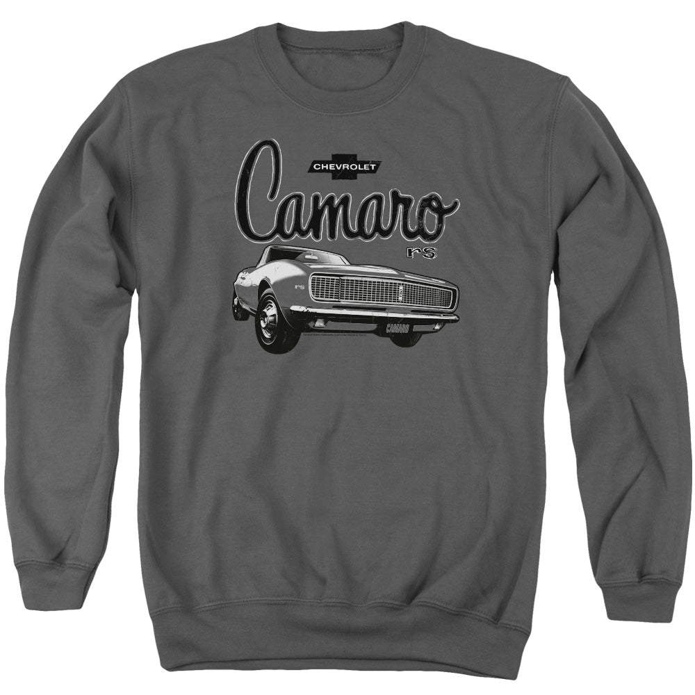 Chevrolet Script Car Mens Crewneck Sweatshirt Charcoal Officially Licensed