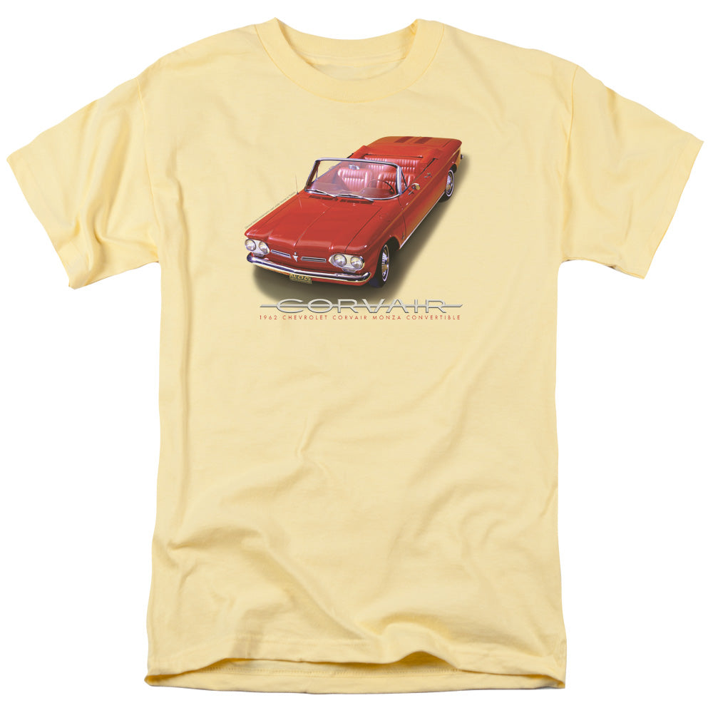 Chevrolet 62 Corvair Convertible Mens T Shirt Banana Officially Licensed