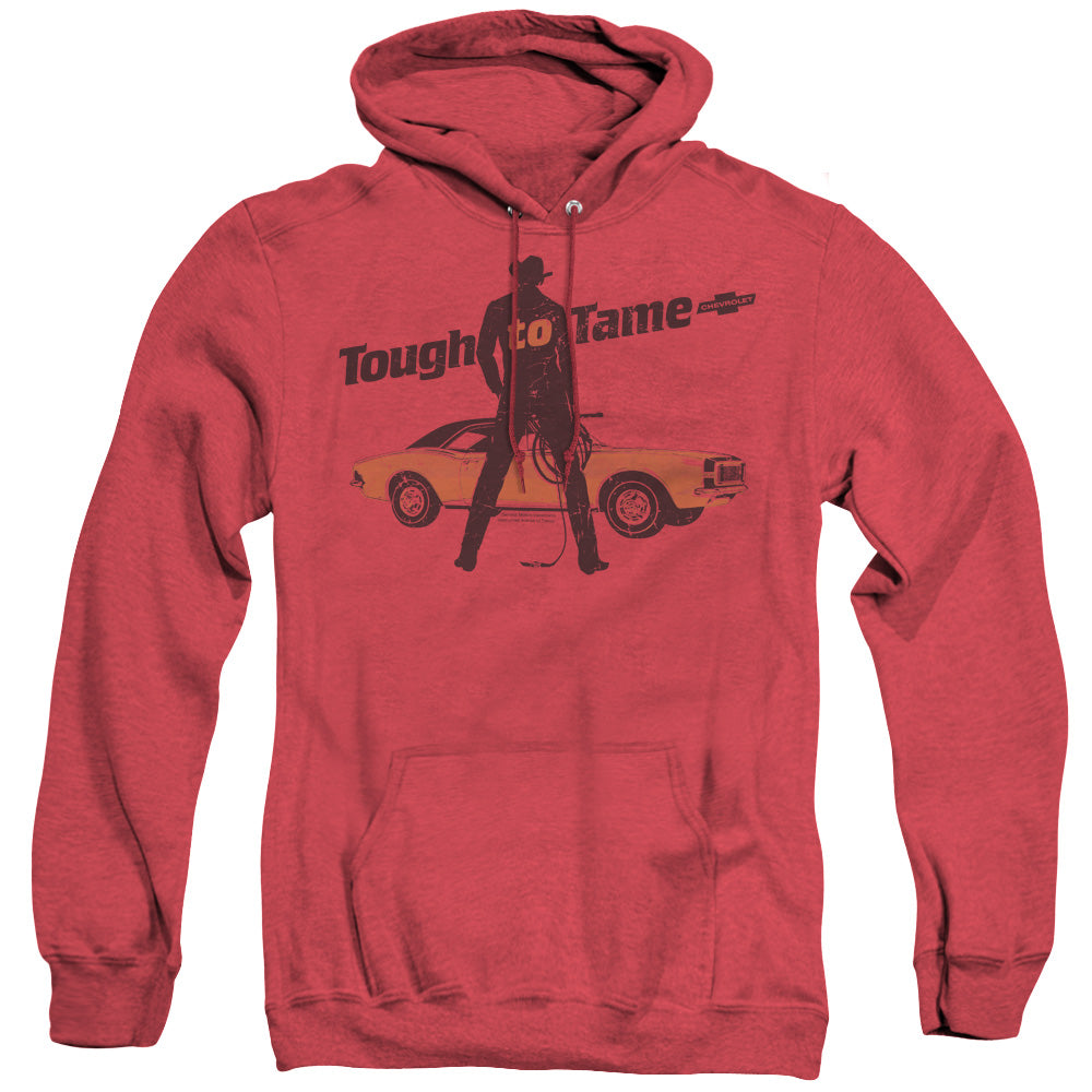 Chevrolet Tough To Tame Heather Mens Hoodie Red Officially Licensed