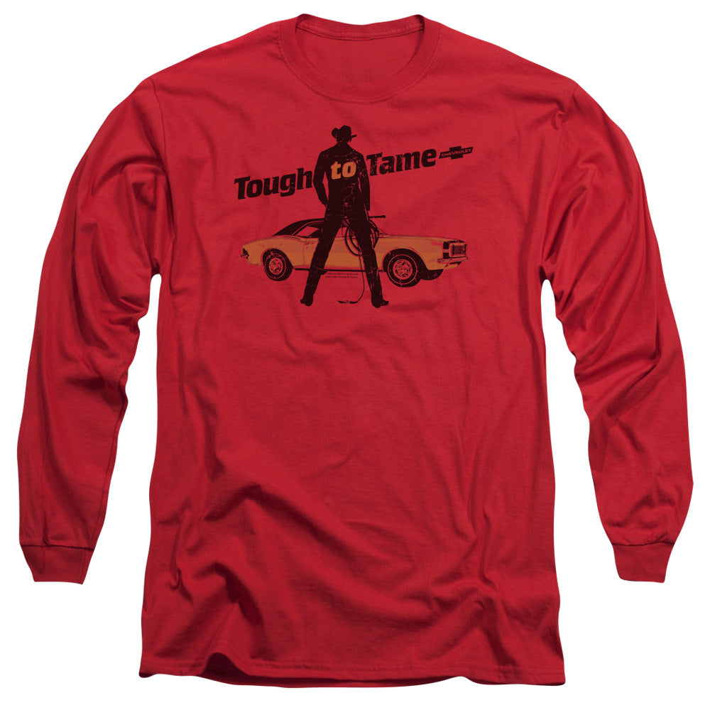 Chevrolet Tough To Tame Mens Long Sleeve Shirt Red Officially Licensed Officially Licensed