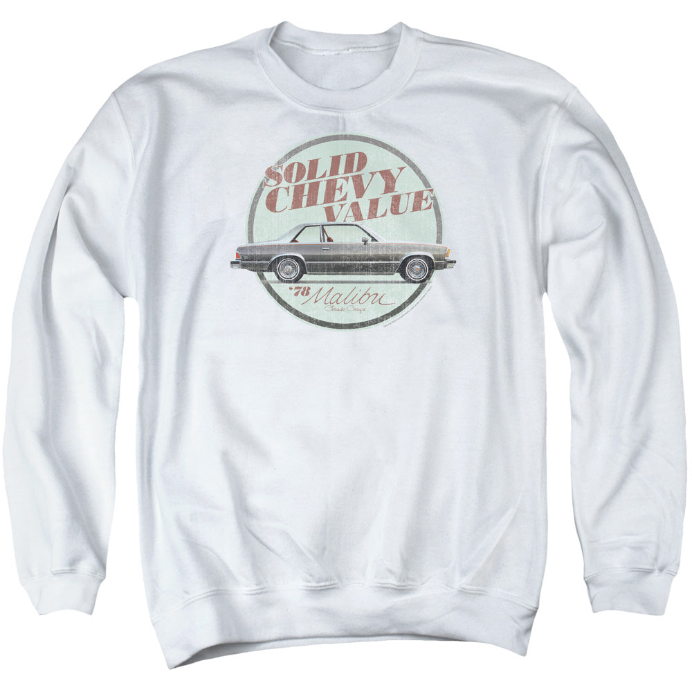 Chevrolet Do The Bu Mens Crewneck Sweatshirt White Officially Licensed