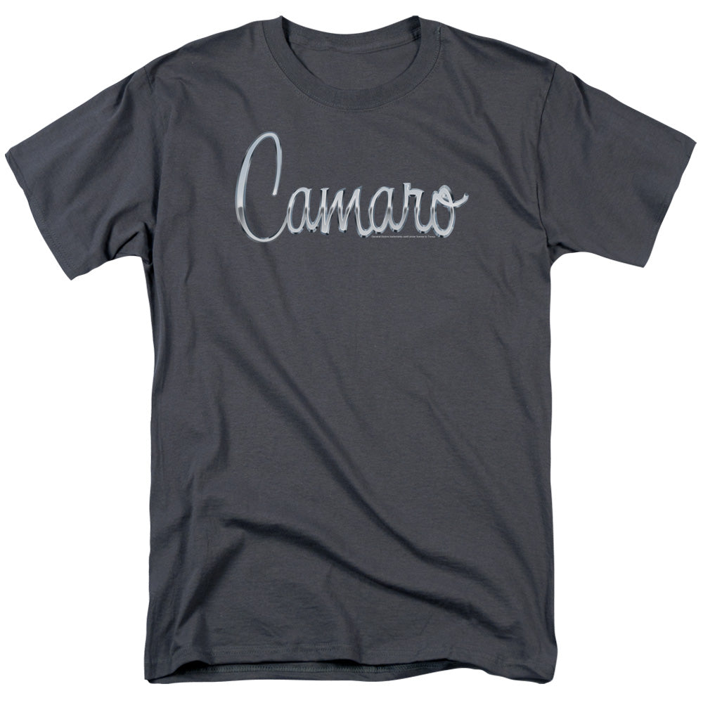 Chevrolet Classic Camaro Metal Mens T Shirt Charcoal Officially Licensed