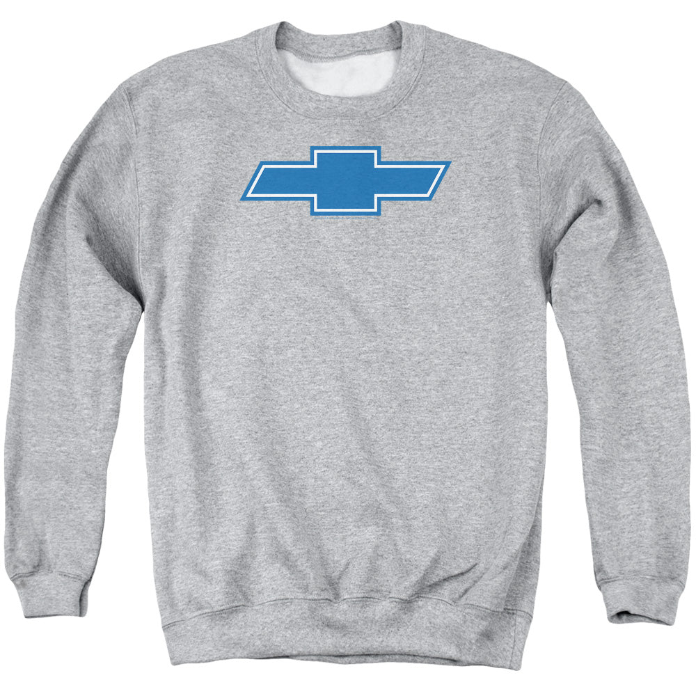 Chevrolet Simple Vintage Bowtie Mens Crewneck Sweatshirt Athletic Heather Officially Licensed
