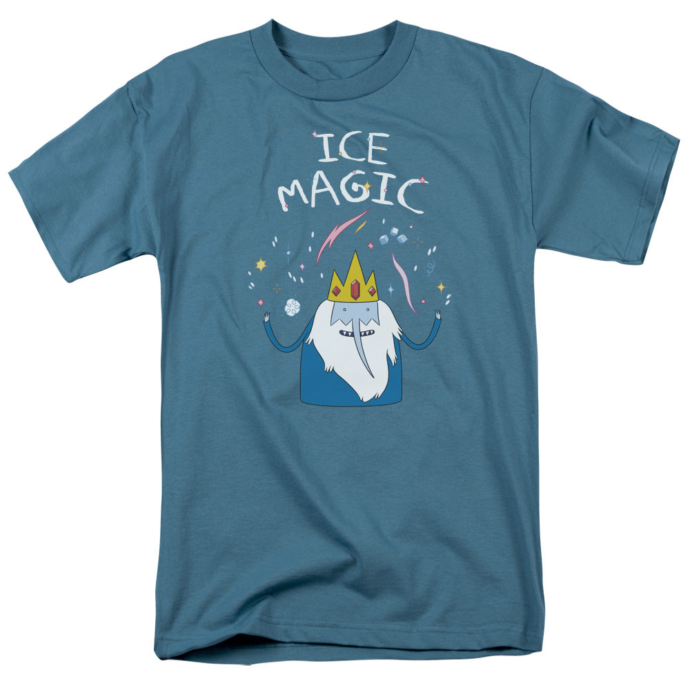 Adventure Time Ice Magic Mens T Shirt Slate Officially Licensed