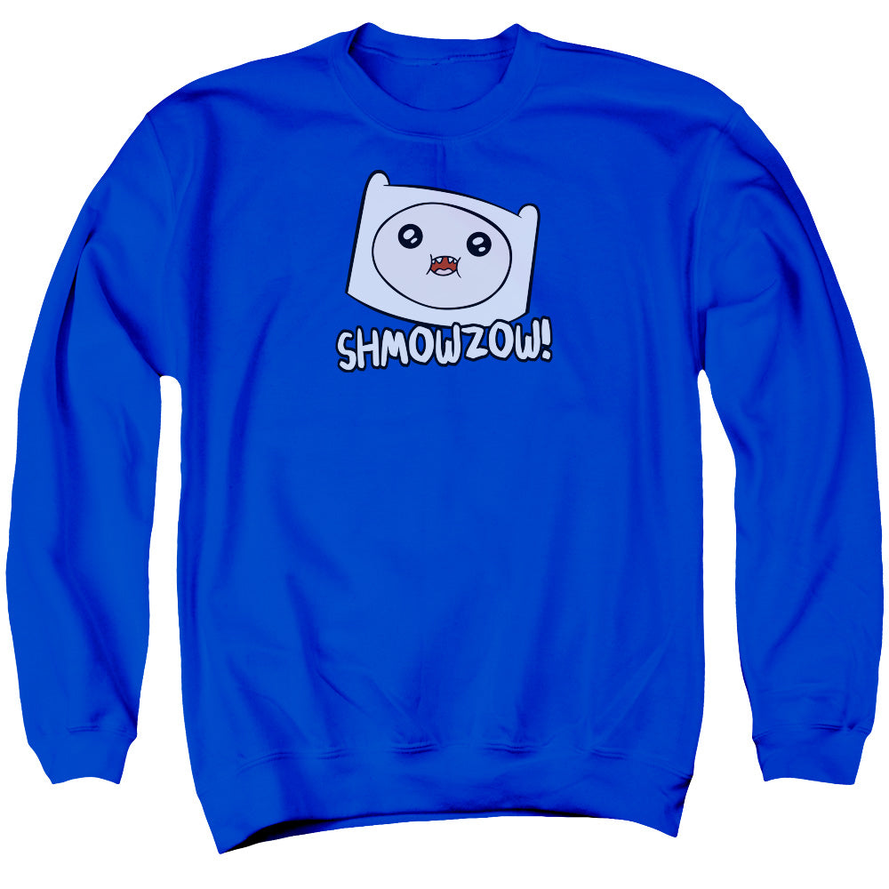 Adventure Time Shmowzow Mens Crewneck Sweatshirt Royal