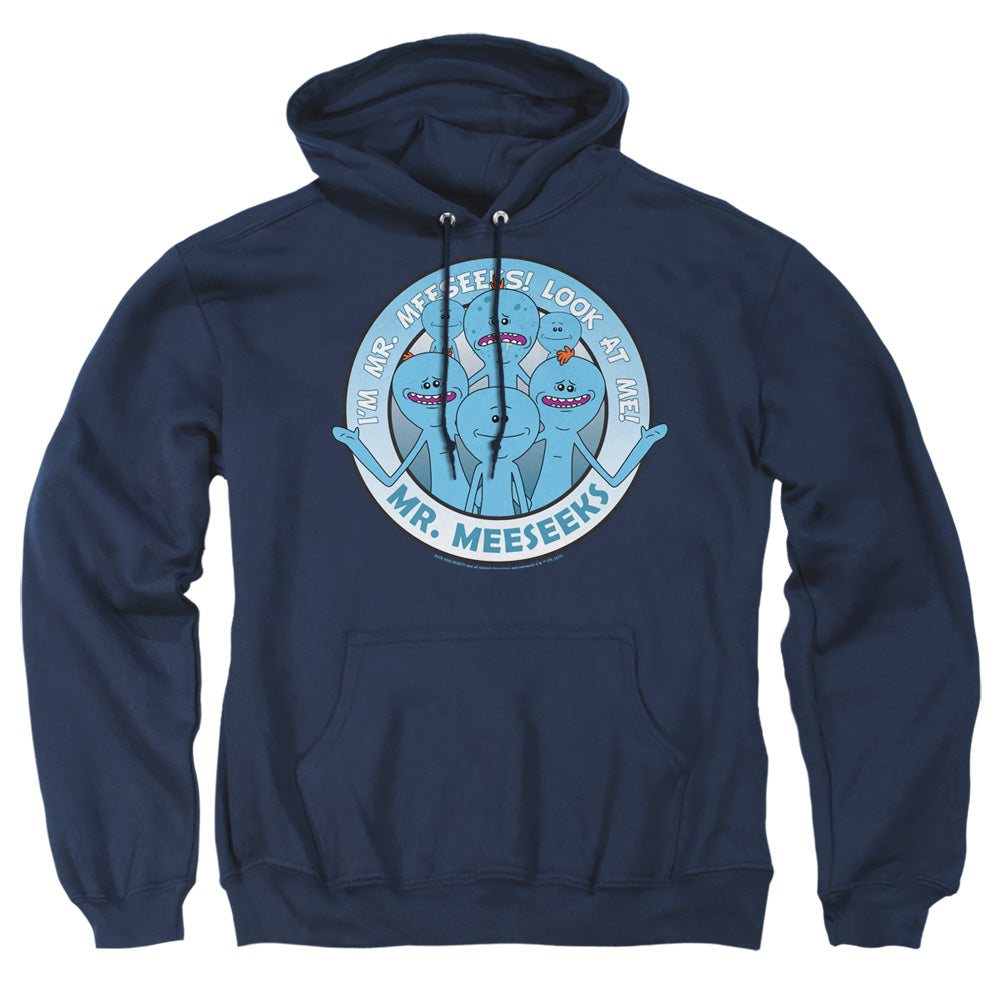 Rick And Morty Mr Meeseeks Mens Hoodie Navy