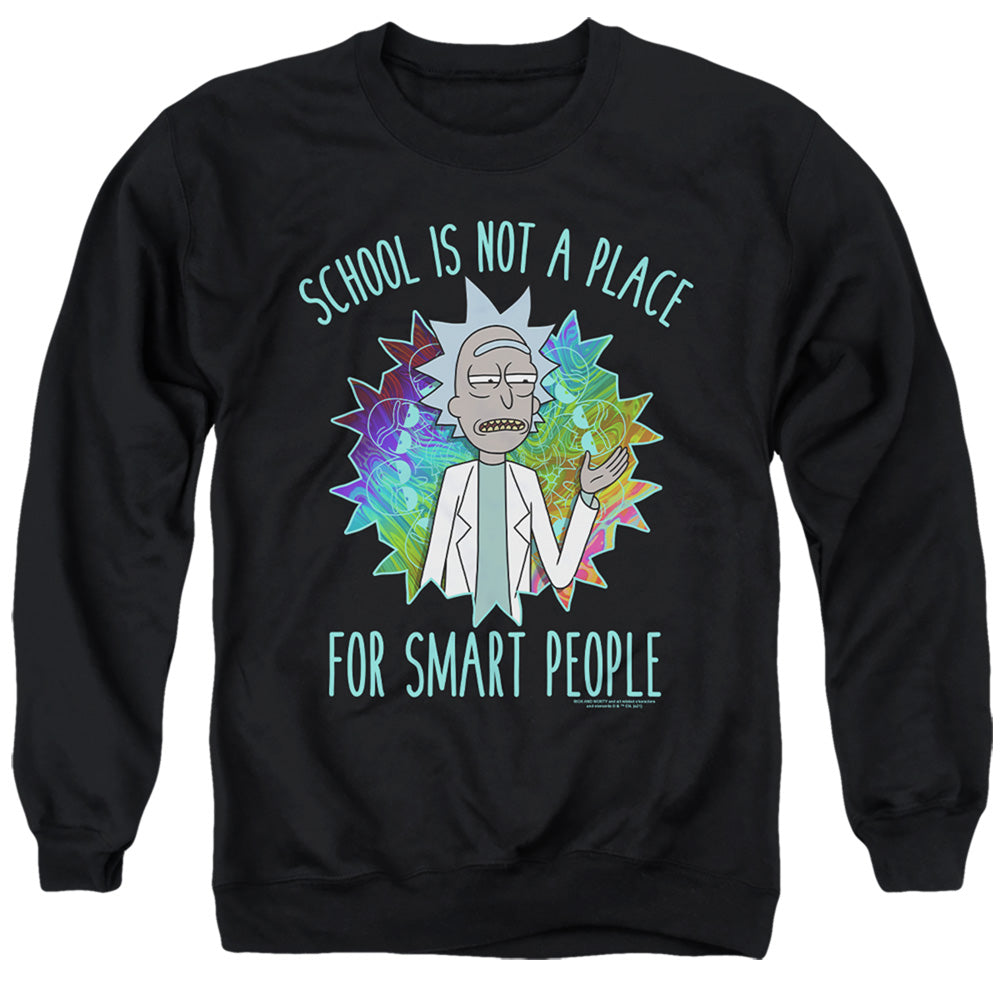 Rick And Morty School Mens Crewneck Sweatshirt Black