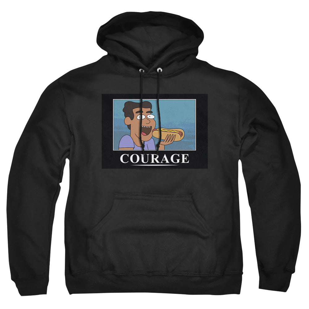 Rick And Morty Courage Poster Mens Hoodie Black