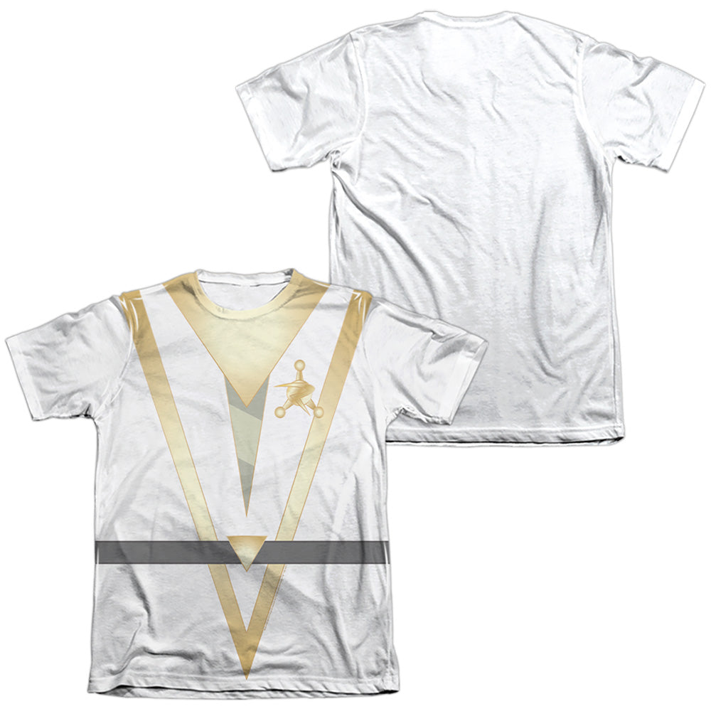 Rick And Morty Council Of Ricks Front Back Print Mens Poly Cotton T Shirt White