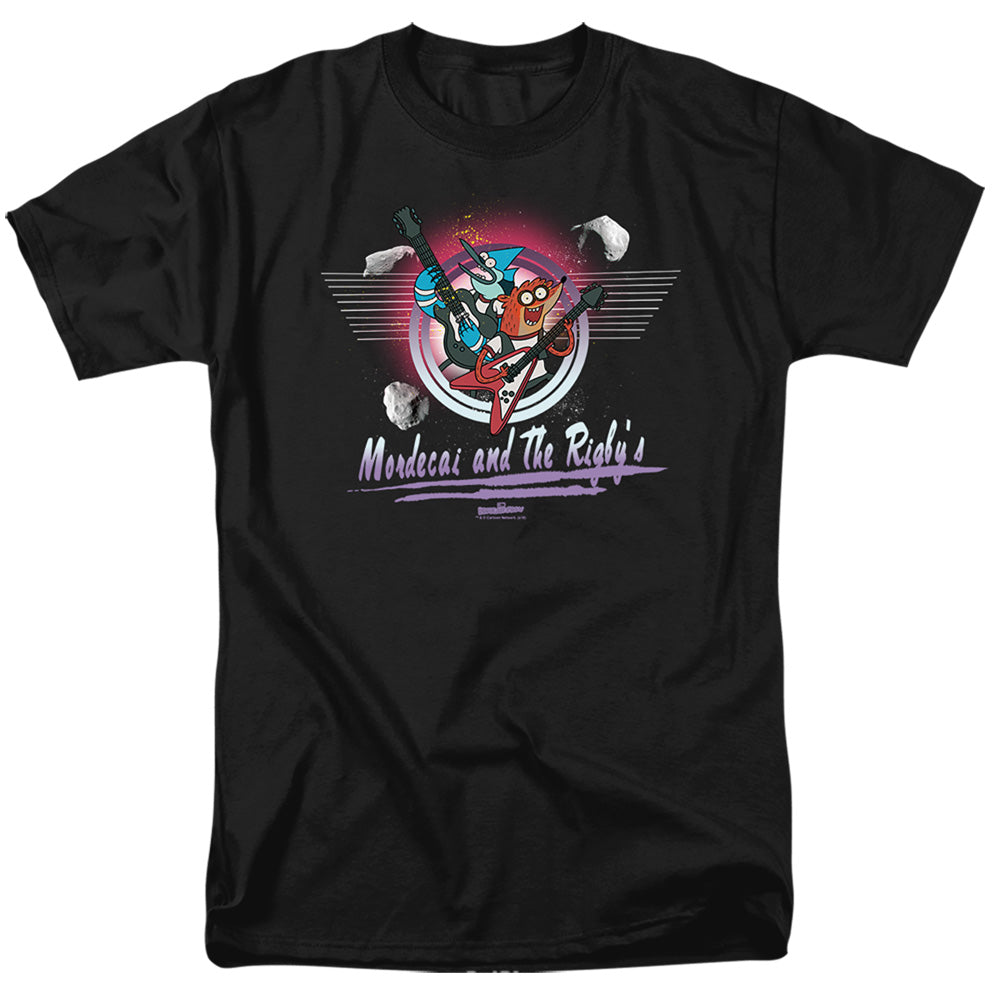 The Regular Show Mordecai & The Rigbys Mens T Shirt Black-6X