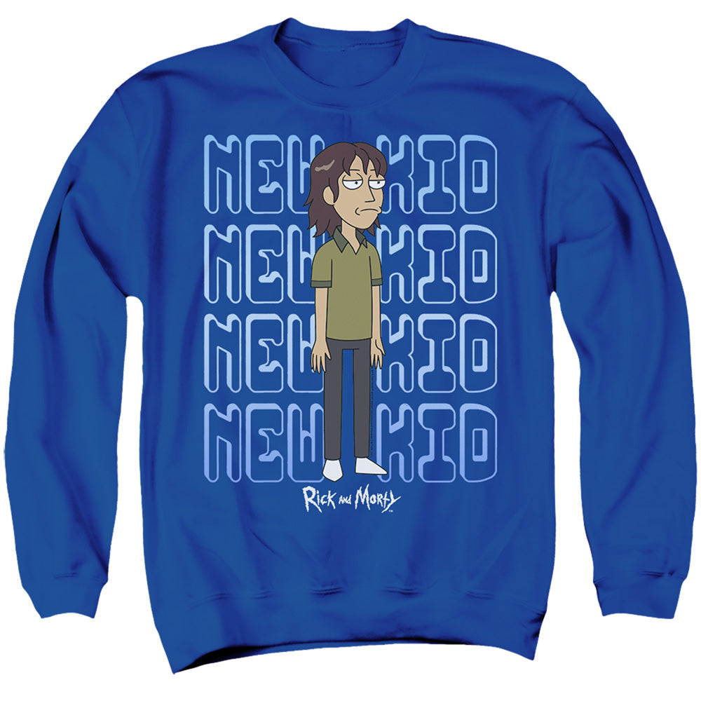 Rick And Morty Bruce Chutback Mens Crewneck Sweatshirt Royal Blue