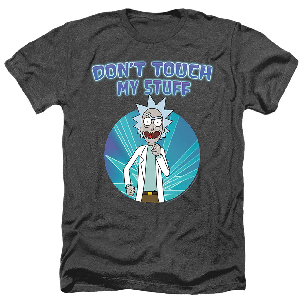 Rick And Morty Don'T Touch Heather Mens T Shirt Black Officially Licensed