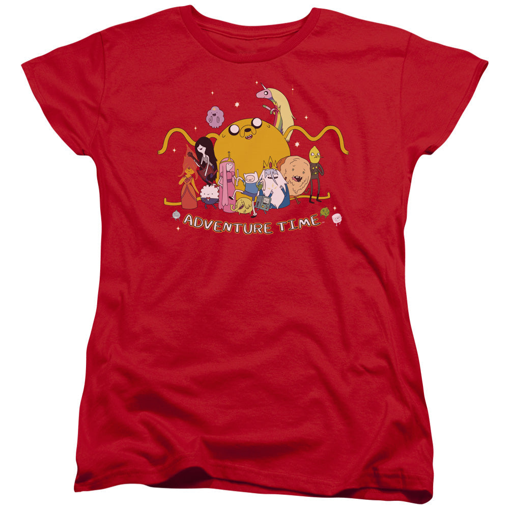 Adventure Time Outstretched Womens T Shirt Red Officially Licensed