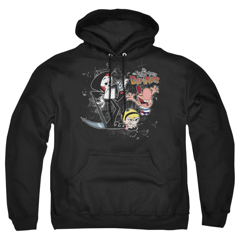 Billy &Amp; Mandy Splatter Cast Mens Hoodie Black Officially Licensed