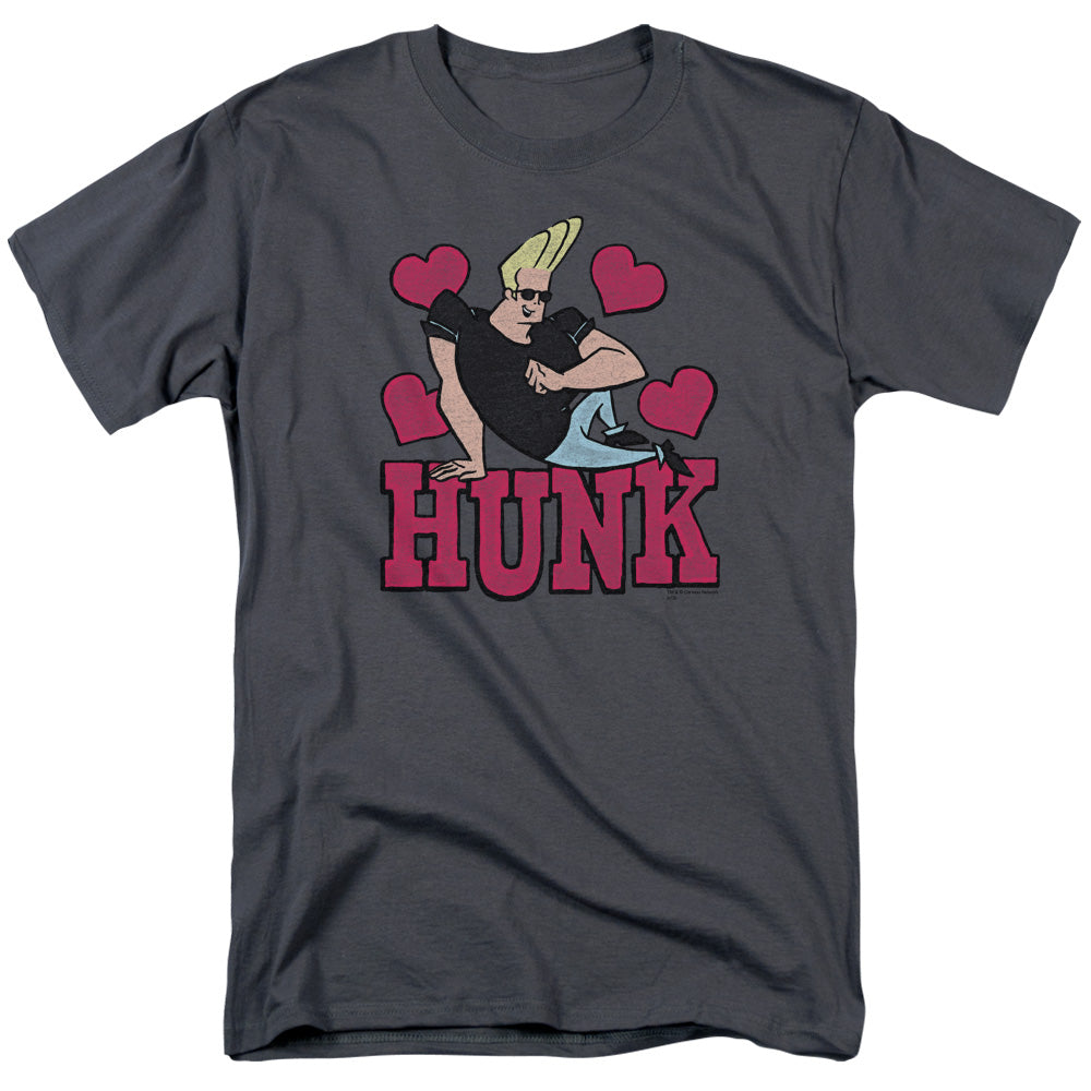 Johnny Bravo Hunk Mens T Shirt Charcoal Officially Licensed