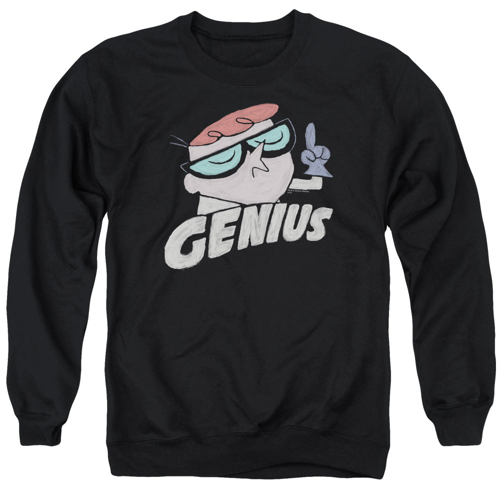 Dexters Laboratory Genius Mens Crewneck Sweatshirt Black