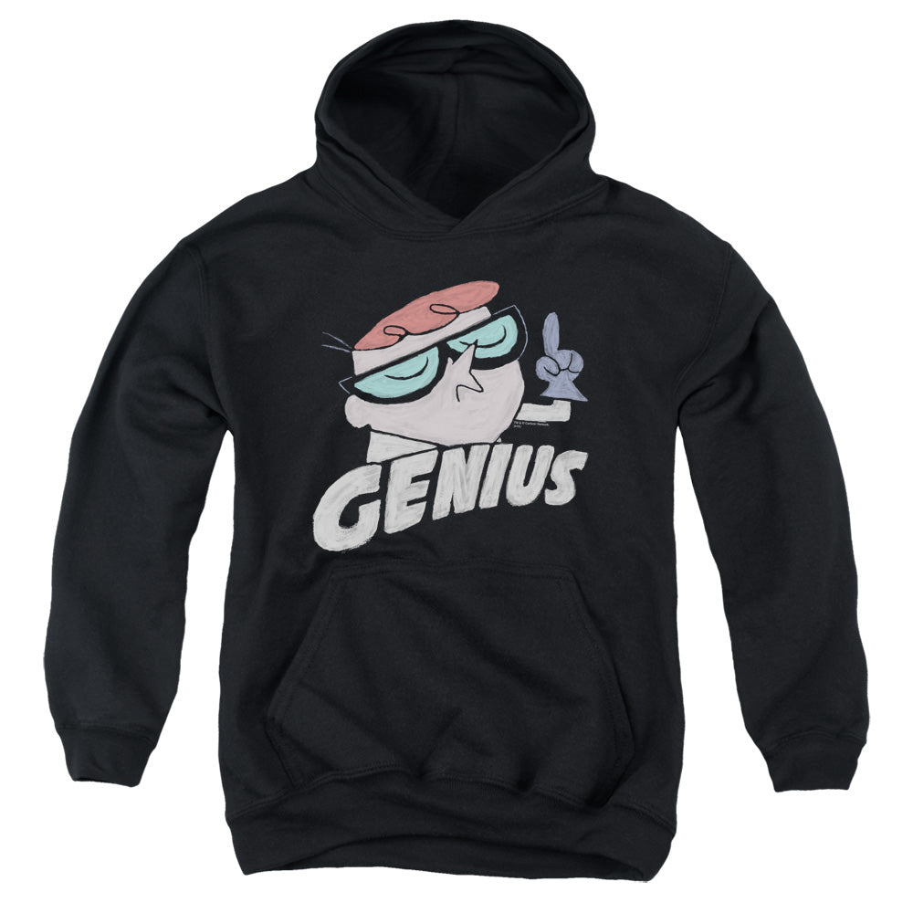 Dexters Laboratory Genius Kids Youth Hoodie Black Officially Licensed