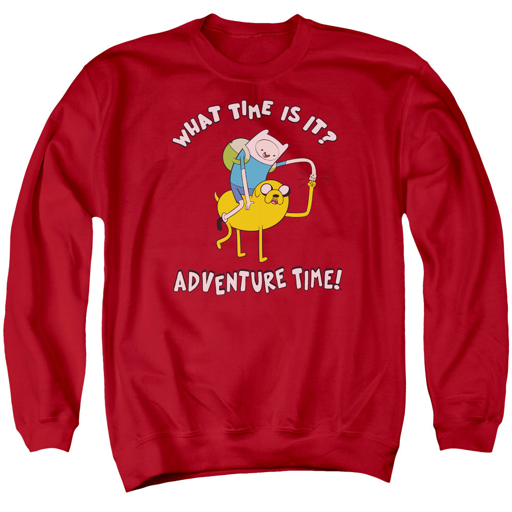 Adventure Time Ride Bump Mens Crewneck Sweatshirt Red Officially Licensed