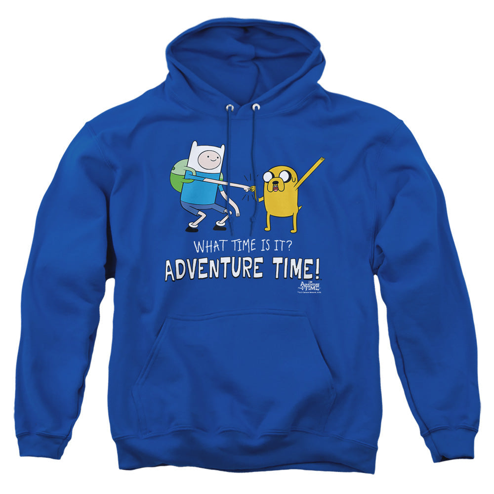 Adventure Time Fist Bump Mens Hoodie Royal Officially Licensed