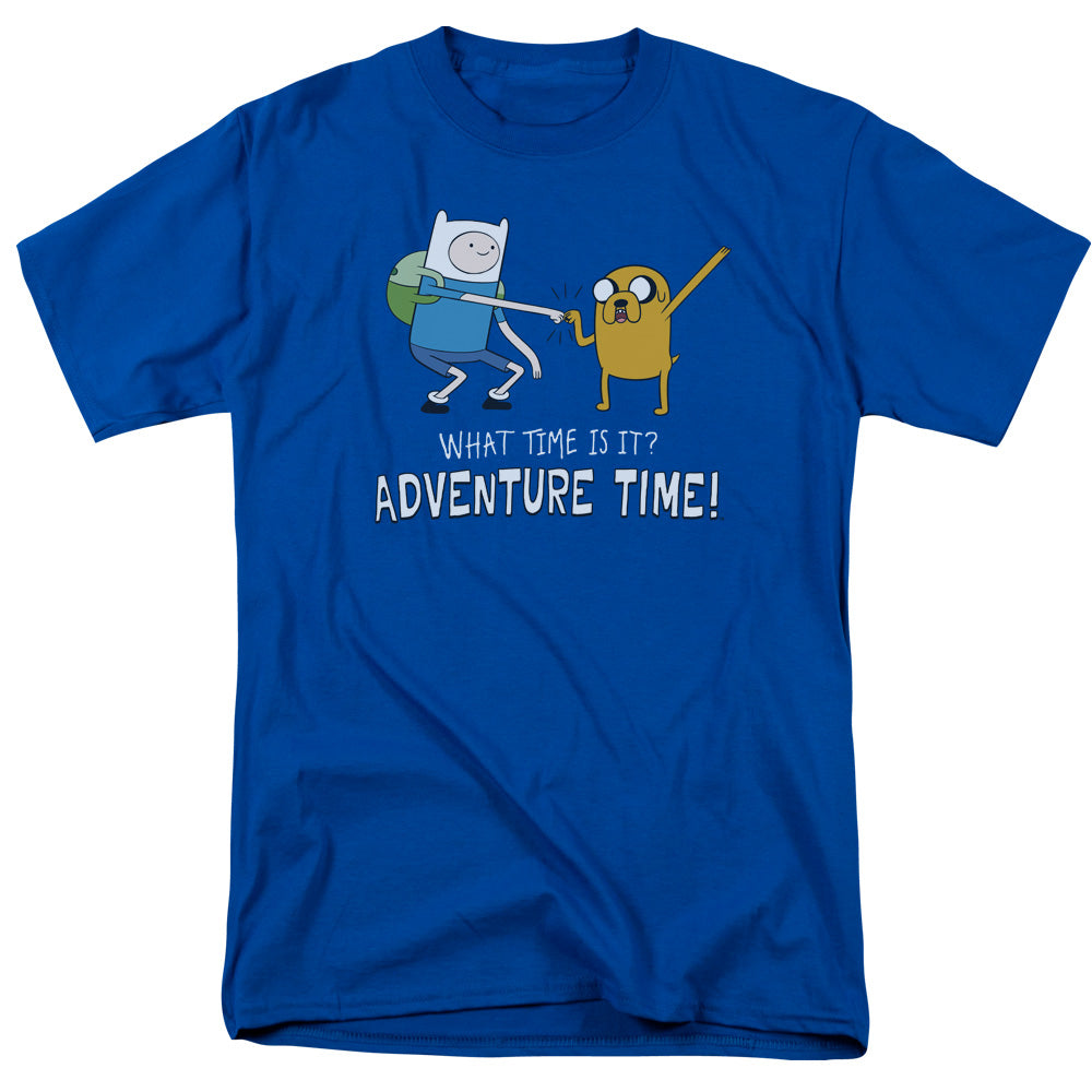Adventure Time Fist Bump Mens T Shirt Royal Officially Licensed