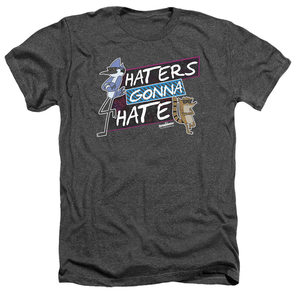 Regular Show Haters Gonna Hate Heather Mens T Shirt Black Officially Licensed