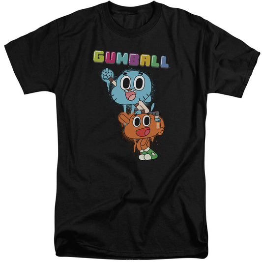 Amazing World Of Gumball Gumball Spray Mens Tall T Shirt Black Officially Licensed
