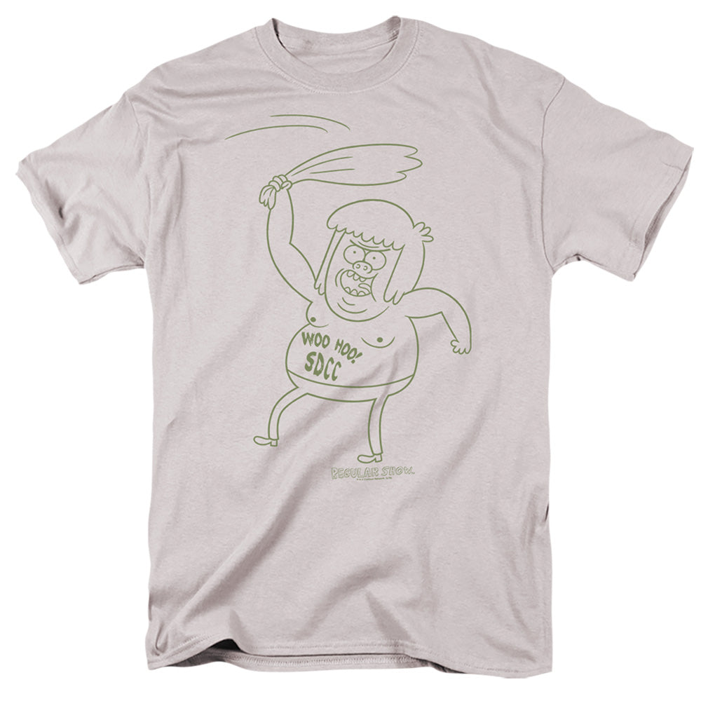 Regular Show Sdcc 2013 Muscle Man - S S Adult 18 1 - Silver - Sm