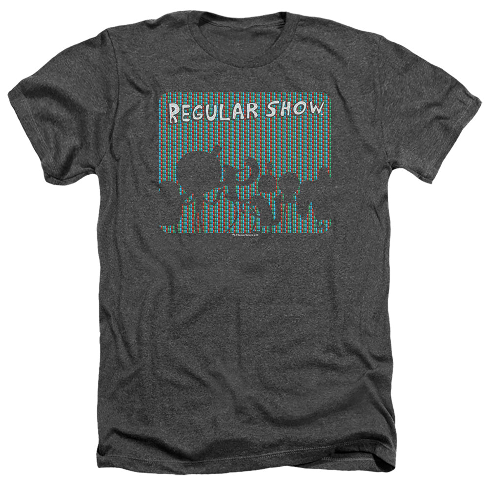 Regular Show Rgb Group Heather Mens T Shirt Black Officially Licensed