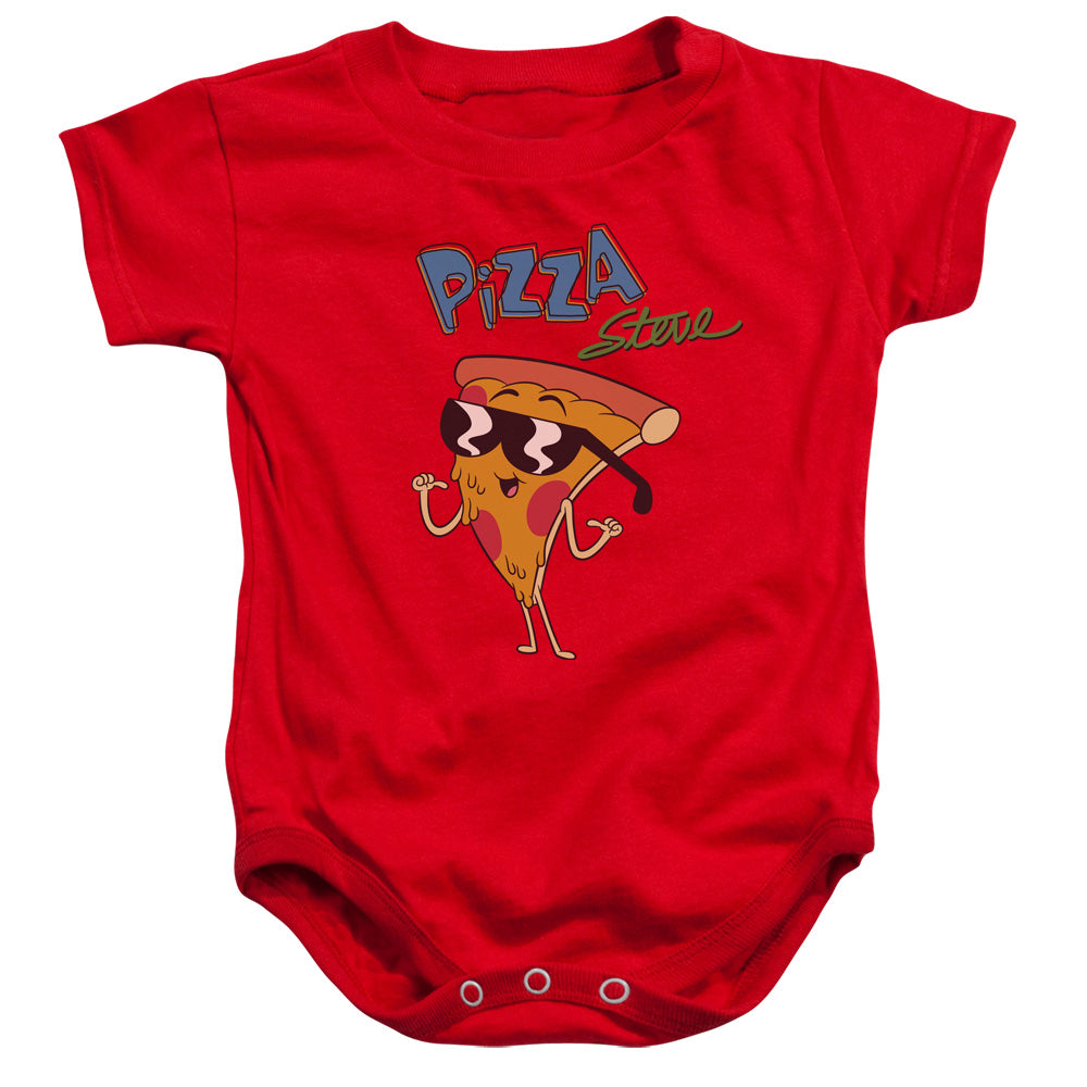 Uncle Grandpa Pizza Steve Infant Baby Snapsuit Red Officially Licensed
