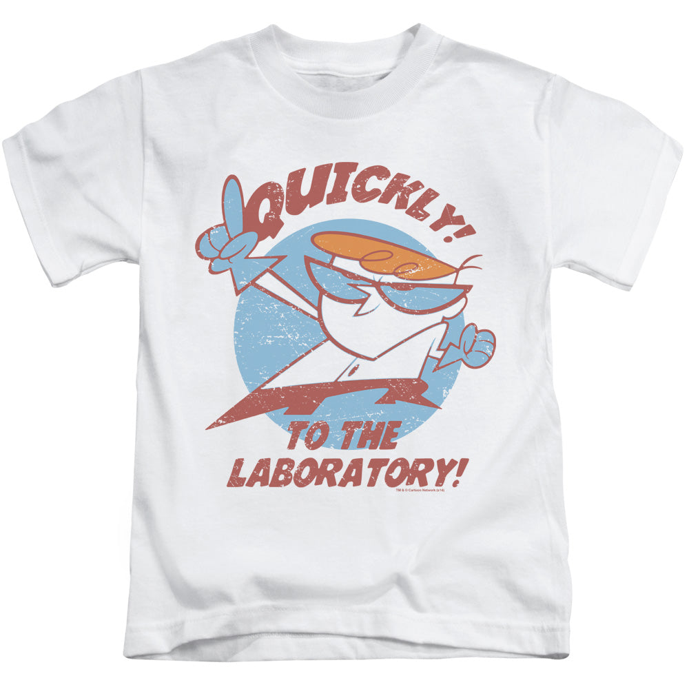Dexters Laboratory Quickly Juvenile Kids Youth T Shirt White Officially Licensed