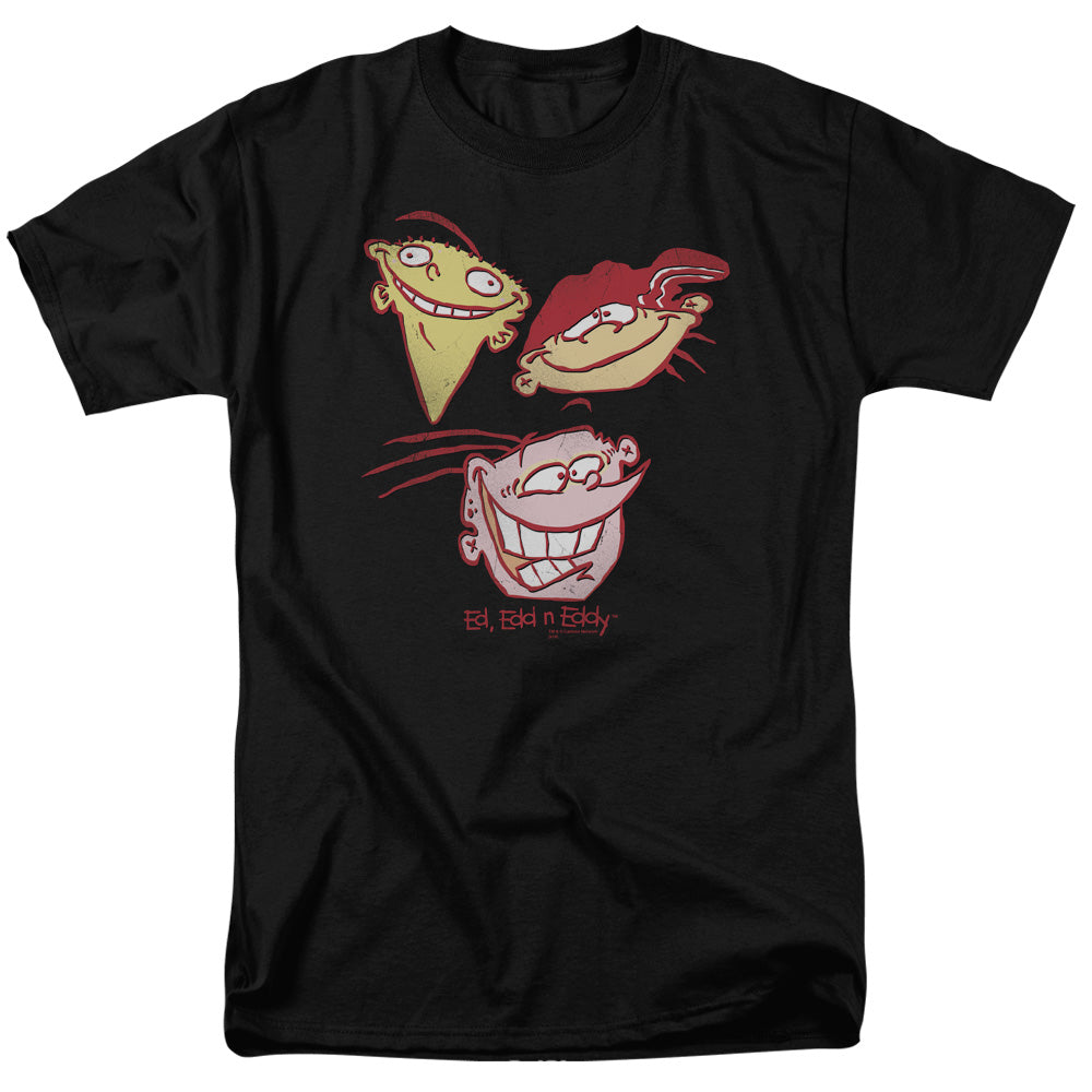Ed Edd Eddy Three Heads Mens T Shirt Black Officially Licensed