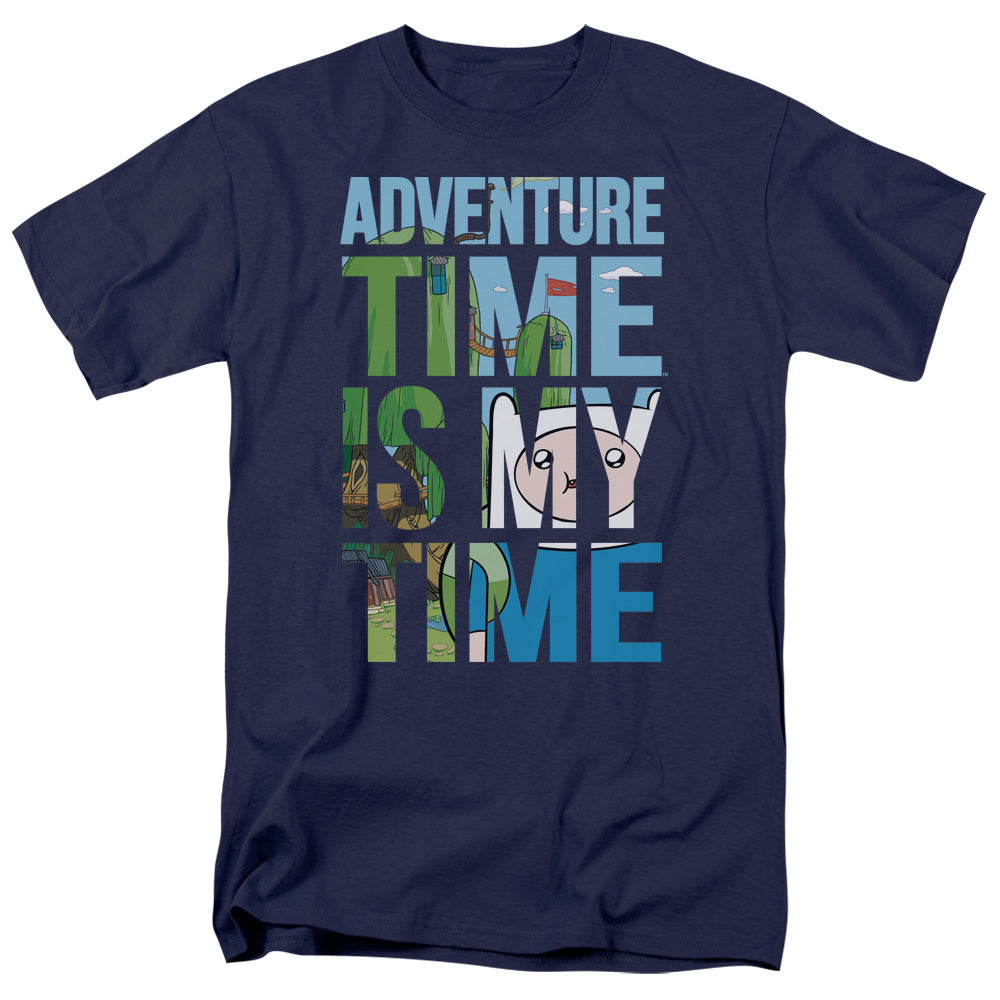 Adventure Time My Time Mens T Shirt Navy Officially Licensed