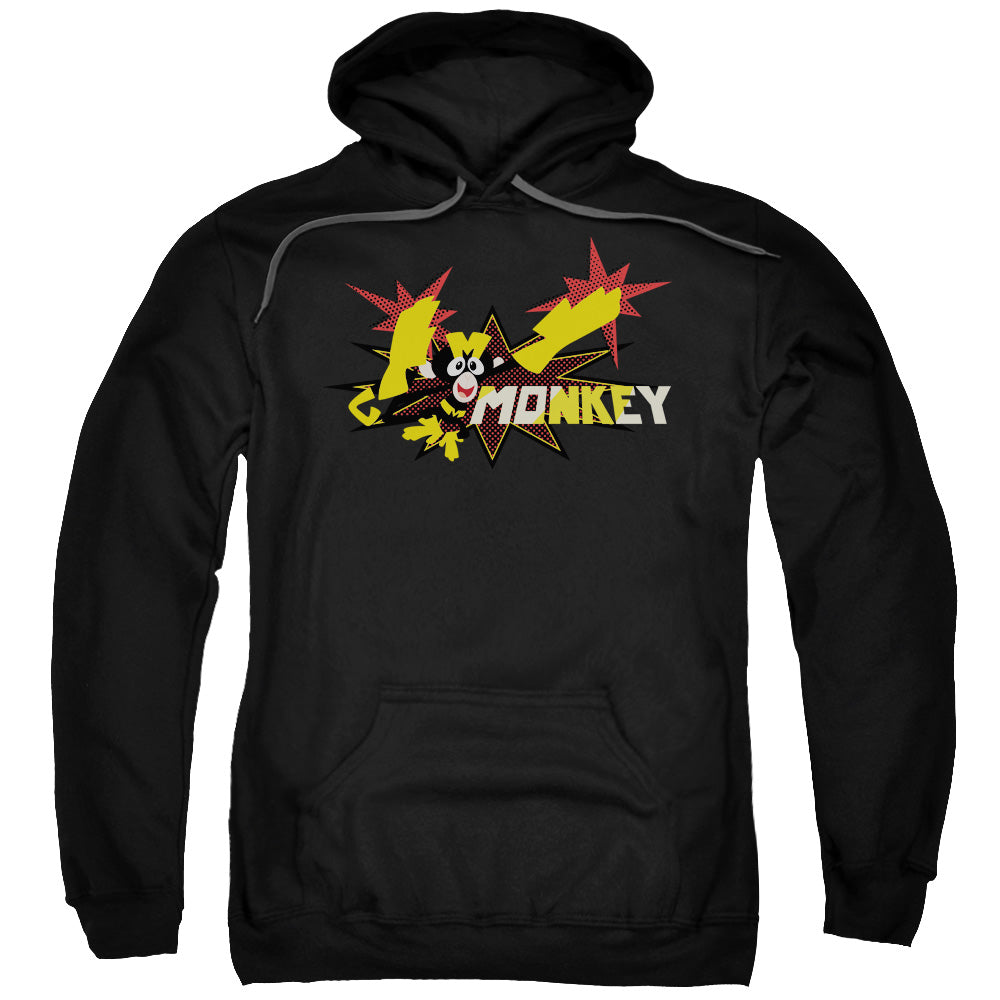 Dexters Laboratory Monkey Mens Hoodie Black Officially Licensed