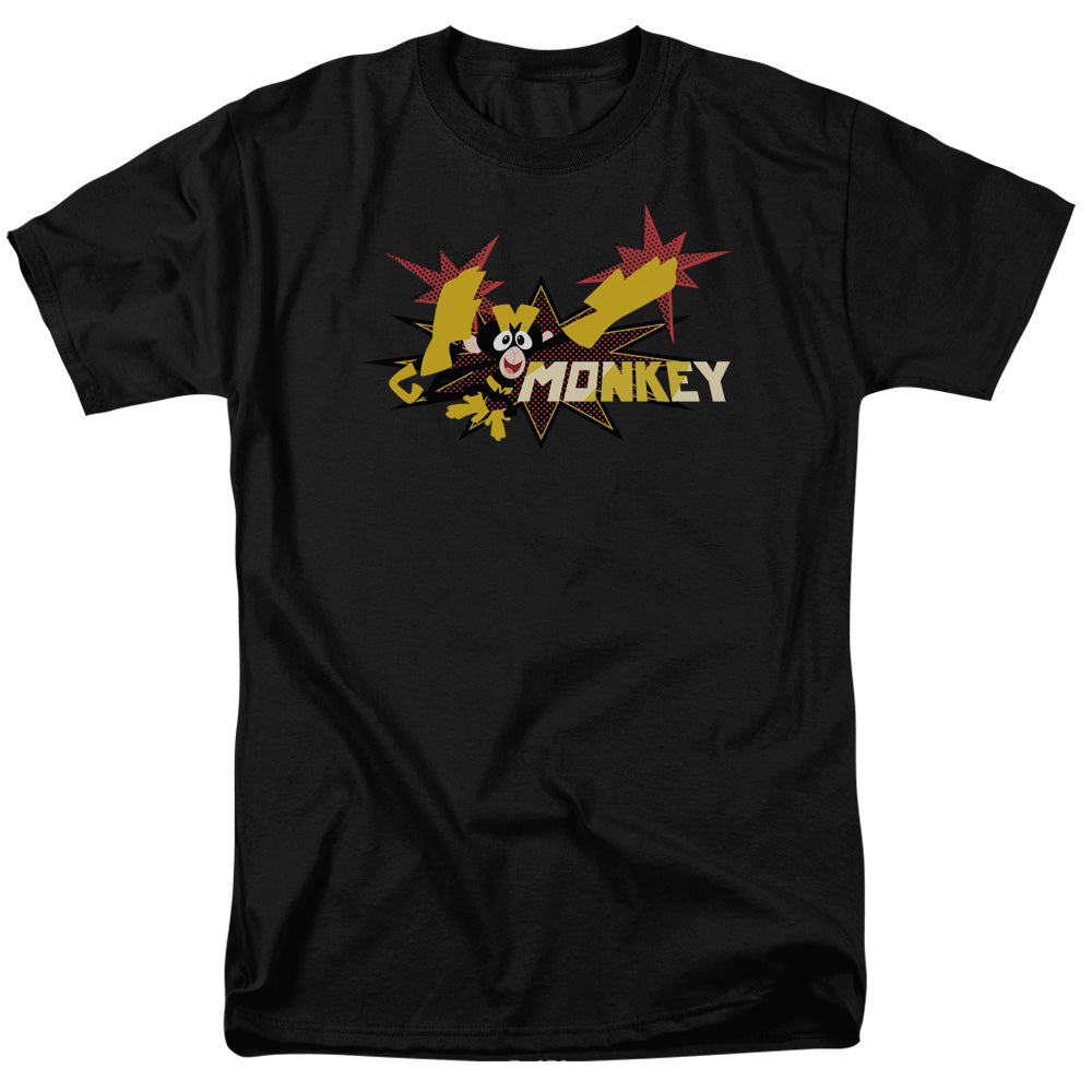 Dexterss Laboratory Monkey Mens T Shirt Black Officially Licensed