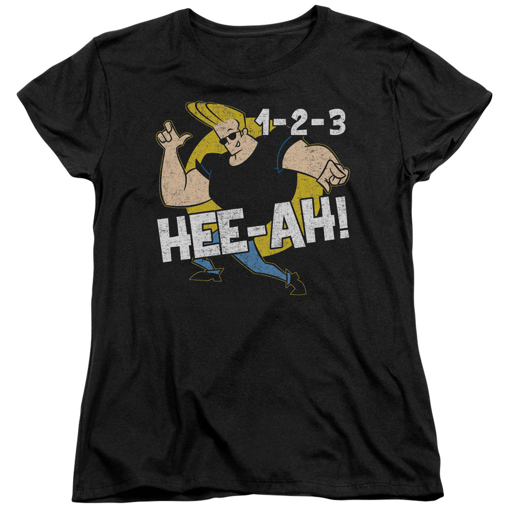 Johnny Bravo 123 Womens T Shirt Black Officially Licensed