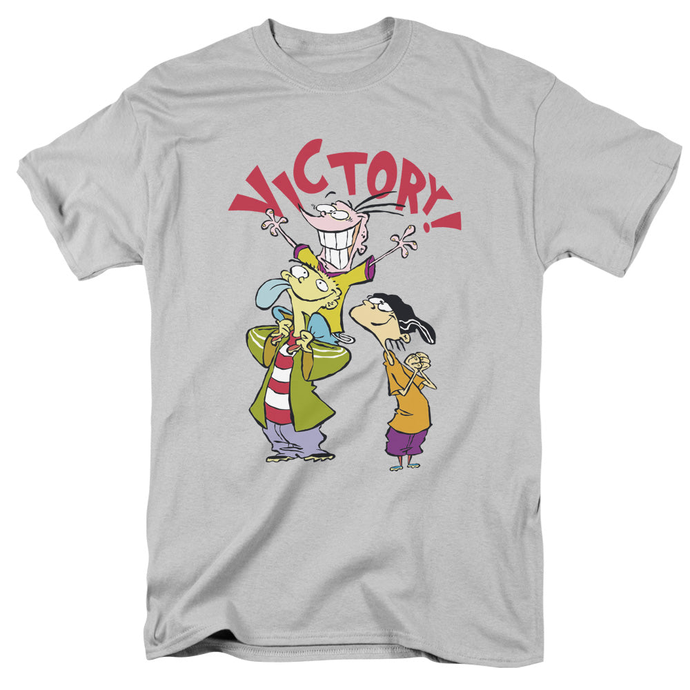 Ed Edd N Eddy Victory Mens T Shirt Silver Officially Licensed