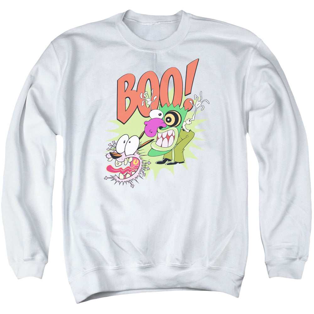 Courage The Cowardly Dog Stupid Dog Mens Crewneck Sweatshirt White Officially Licensed
