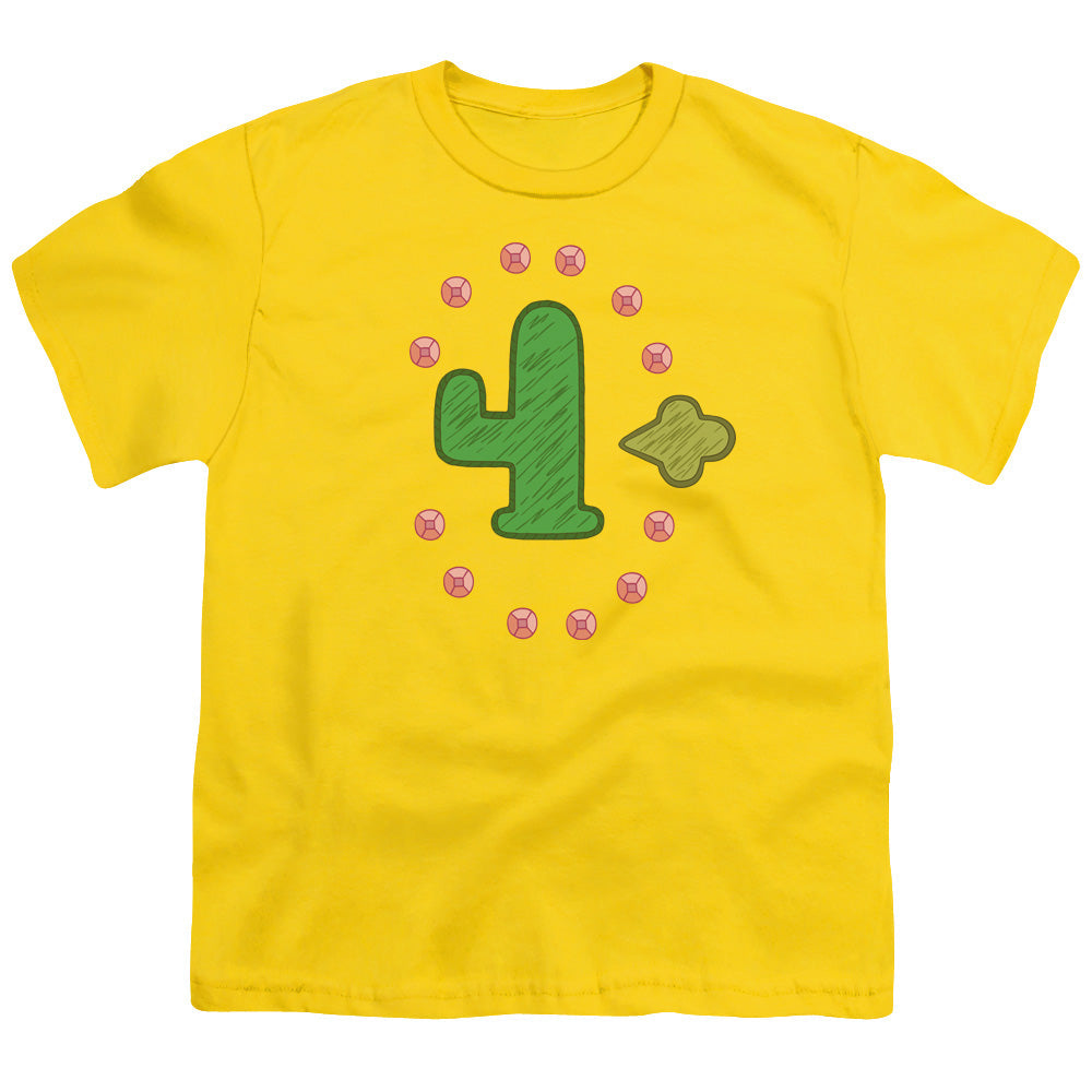 Clarence Freedom Cactus Kids Youth T Shirt Yellow Officially Licensed
