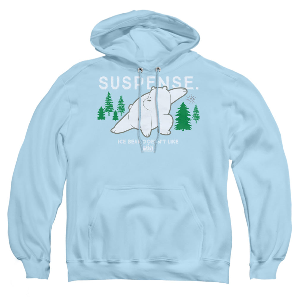 We Bare Bears Suspense Mens Hoodie Light Blue Officially Licensed