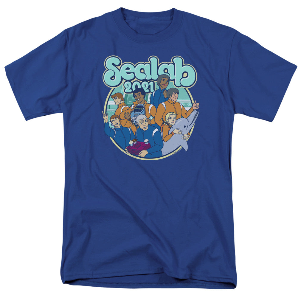 Sealab 2021 Gangs All Here Mens T Shirt Royal Officially Licensed