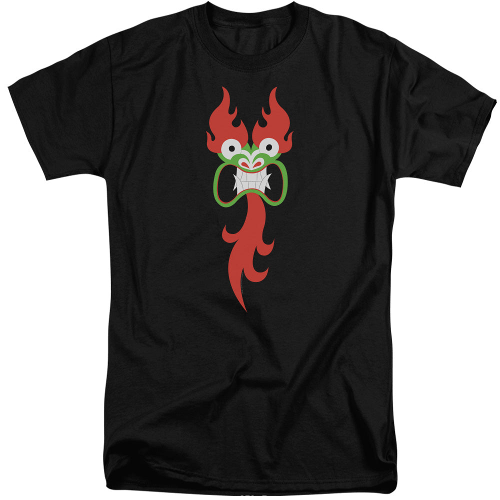 Samurai Jack Aku Face Mens Tall T Shirt Black Officially Licensed