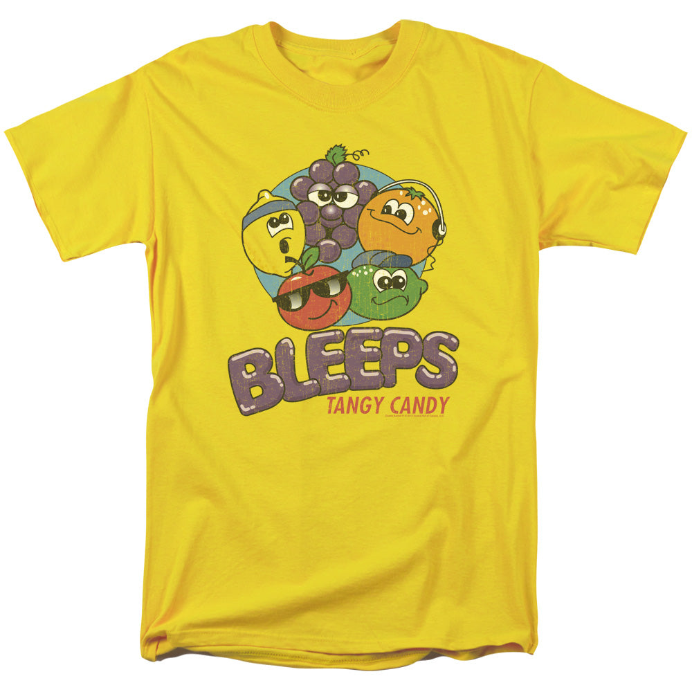 Dubble Bubble Bleeps Mens T Shirt Yellow Officially Licensed